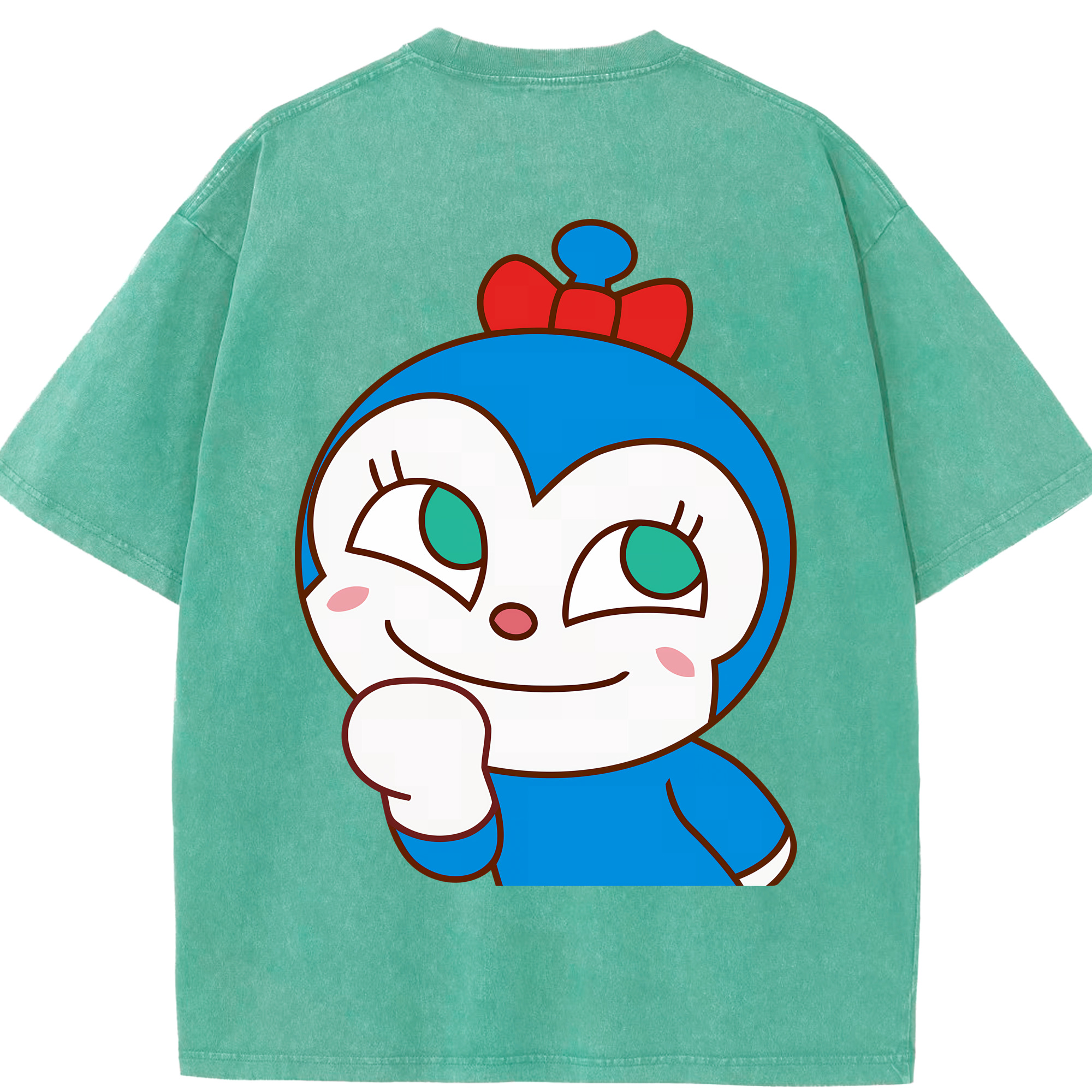 （画像用） アンパンマン Anpanman 綿100% ヴィンテージ風 半袖Tシャツ（背面プリント）